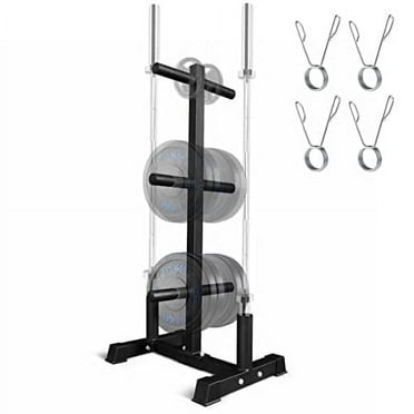 Wall rack for exercise weight bars, 5 hook for CanDo WaTE Bars ...