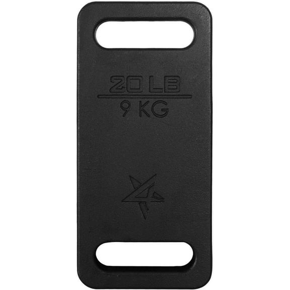 Yes4All Cast Iron Ruck Weight, Weighted Plate for Rucking, Swings, Squat, Strength Training, Fitness Workout, and Home Exercises - 20LBS