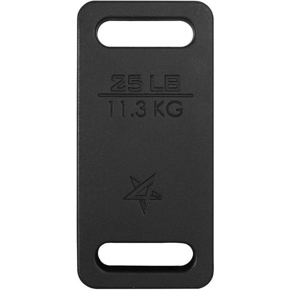 Yes4All Cast Iron Ruck Weight, Weighted Plate for Rucking, Swings, Squat, Strength Training, Fitness Workout, and Home Exercises - 25LBS