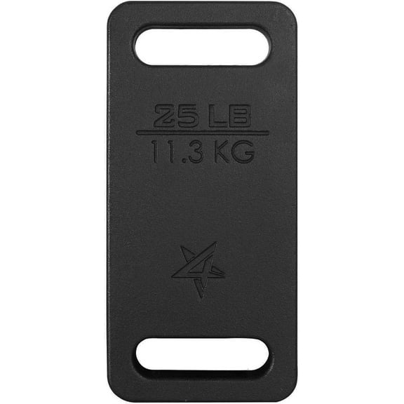 Yes4All Cast Iron Ruck Weight, Weighted Plate for Rucking, Swings, Squat, Strength Training, Fitness Workout, and Home Exercises - 25LBS