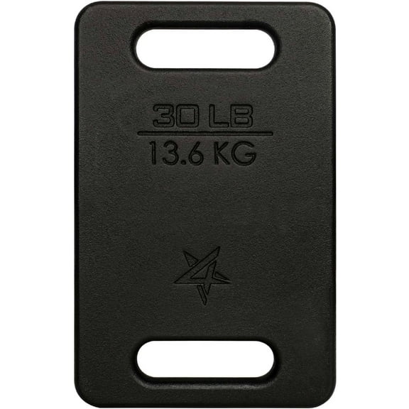 Yes4All Cast Iron Ruck Weight, Weighted Plate for Rucking, Swings, Squat, Strength Training, Fitness Workout, and Home Exercises - 30LBS