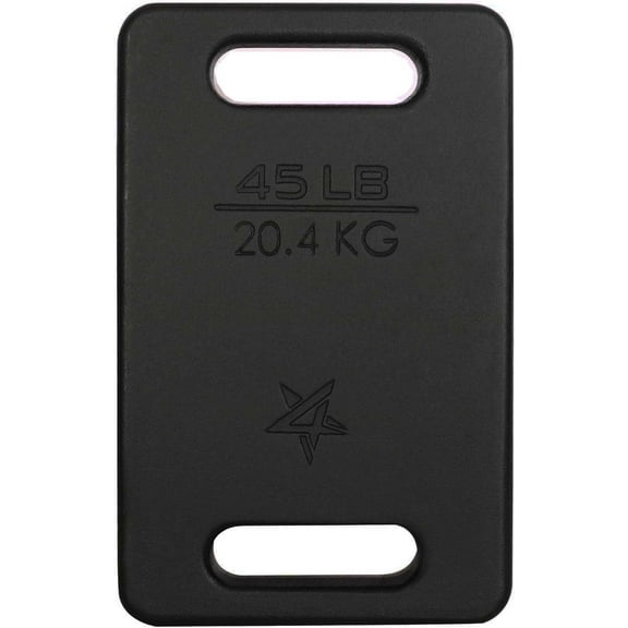 Yes4All Cast Iron Ruck Weight, Weighted Plate for Rucking, Swings, Squat, Strength Training, Fitness Workout, and Home Exercises - 45LBS
