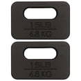 thumbnail image 1 of Yes4All Cast Iron Rucking Weight with Ergonomic Rounded Handle, Pair, 15 Pounds, 1 of 6