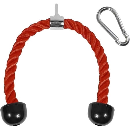 Yes4All Deluxe Tricep Pull Down Rope 27inch/ 69cm Red