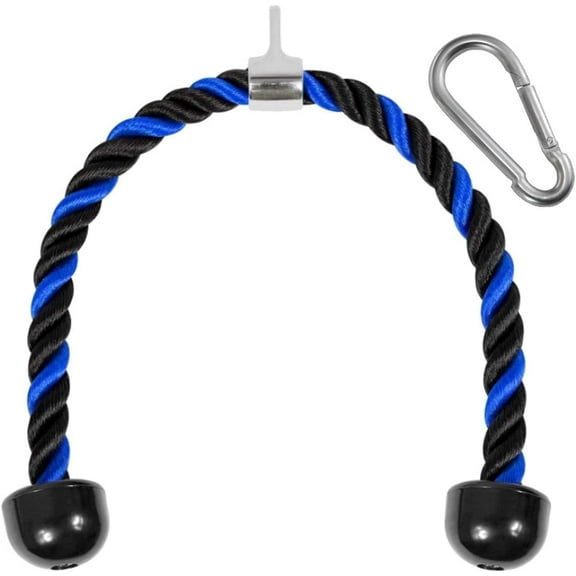 Yes4All Deluxe Tricep Rope Attachment 36inch/ 91cm Blue Black