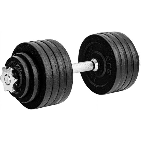Yes4All Adjustable Dumbbell Set, Black, 52.5 lb Single