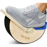 Yes4All Foot Rocker Calf Stretcher – for Flexibility, Mobility and Range of Motion Improvement (Navy, Wood, Unilateral)