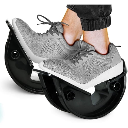 Yes4All Foot Rocker Calf Stretcher \xe2\x80\x93 for Flexibility, Mobility and Range of Motion Improvement (Black, Plastic, Pair)
