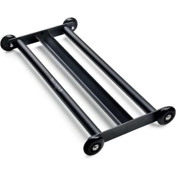 Yes4All Glute Ham Glider, Heavy Duty Steel Abdominal Trainer, V-Shaped Bar, Black Urethane Wheels