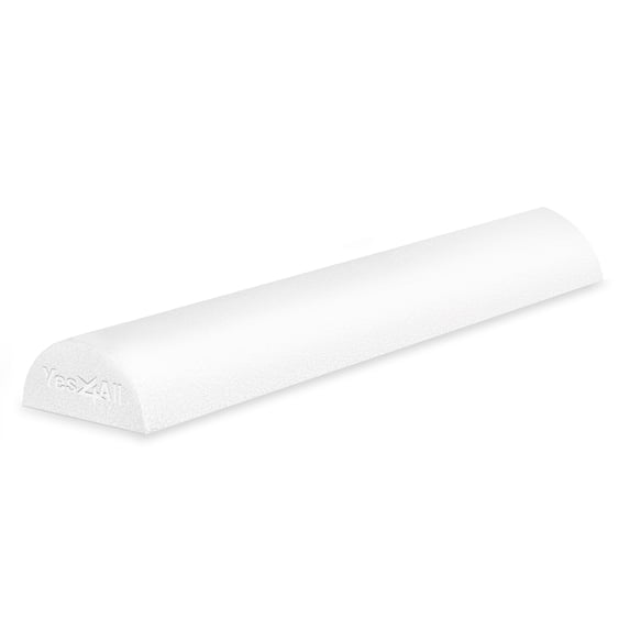 Yes4All Half Foam Rollers for Physical Therapy, Soft Density Round PE Foam Roll for Back Massage, Yoga Exercise - 24 inches
