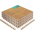 thumbnail image 1 of Yes4All Interlocking Foam Exercise Mat, 24"x24", 48 Sq Ft, Light Oak Wood, 1 of 4