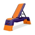thumbnail image 1 of Yes4All Multifunctional Fitness Aerobic Step Platform/Aerobic Deck, Household Step Workout Bench for Home Gym (Orange/Purple), 1 of 8