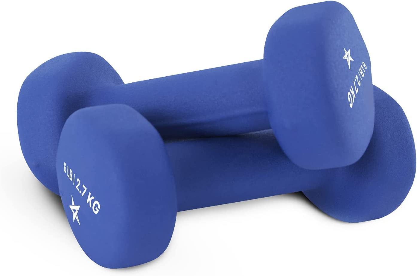 Yes4All Neoprene Coated Dumbbell Hand Weight Sets of 2 - Multiple Weight  Options with 15 Colors, Anti-roll, Anti-Slip, Hexagon Shape