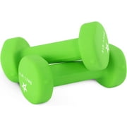 Yes4All Neoprene Coated Dumbbells, 5lb to 20lb, Durable Cast Iron, Fitness Weights for Women