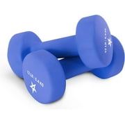 Yes4All Neoprene Coated Dumbbells Hand Weight Sets of 2, Arm Weights For Women - Multiple Weight Options with 15 Colors