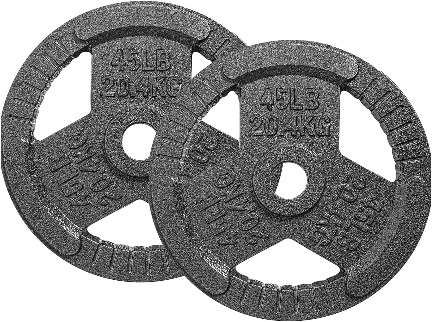 Yes4All Olympic Plates, 14.00 in * 8.00 in * 14.00 in Cast Iron, 45 lbs, 2 Count