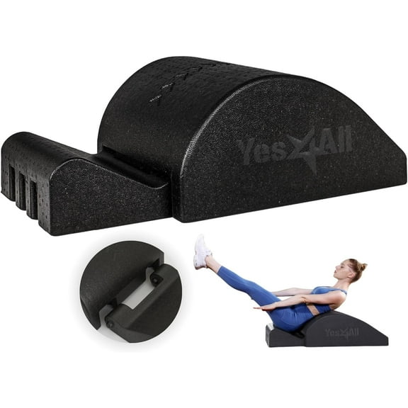 Yes4All Pilates Spine Corrector, Pilates Arc, 350lbs Foldable ilates Massage Bed Barrel, Core Strengthening and Stretching