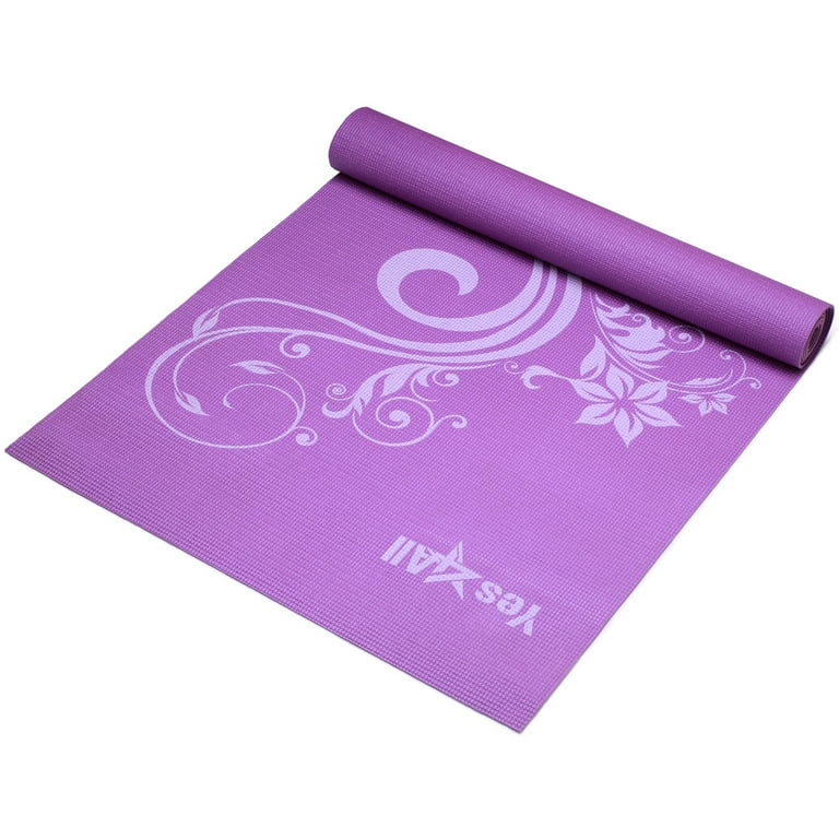 Yes4All Premium PVC Printed Design Yoga Mat 3mm Walmart