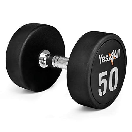Yes4All Premium Urethane Dumbbell - 50 Pounds