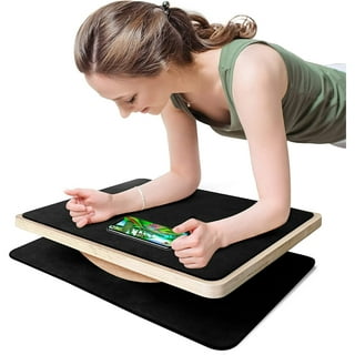 Trobing Standing Desk Mat Balance Board with Rollerball, Wooden Wobble Anti  Fatigue Mat Balance Board for Standing Desk, Home Office Non-Slip Comfort