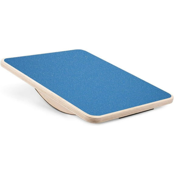 Yes4All Professional Rocker Balance Board for Physical Therapy | 17.5” Rocker Board, Rocker Wooden Balance Board for Balance & Rehabilitation Exercises (Blue)