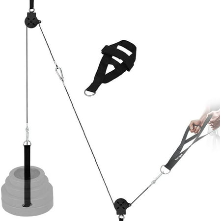 Yes4All Pulley Cable Attachment Full Set Black