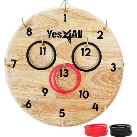 Yes4All Ring Toss Wall Game/Indoor & Outdoor Game for Adults/Wall Game for Game Room, Camping, Party