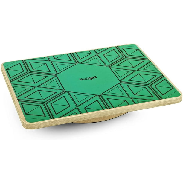 Yes4All Rocker Wooden Balance Board for Standing Desk & Rehabilitation Exercises, support 350lbs