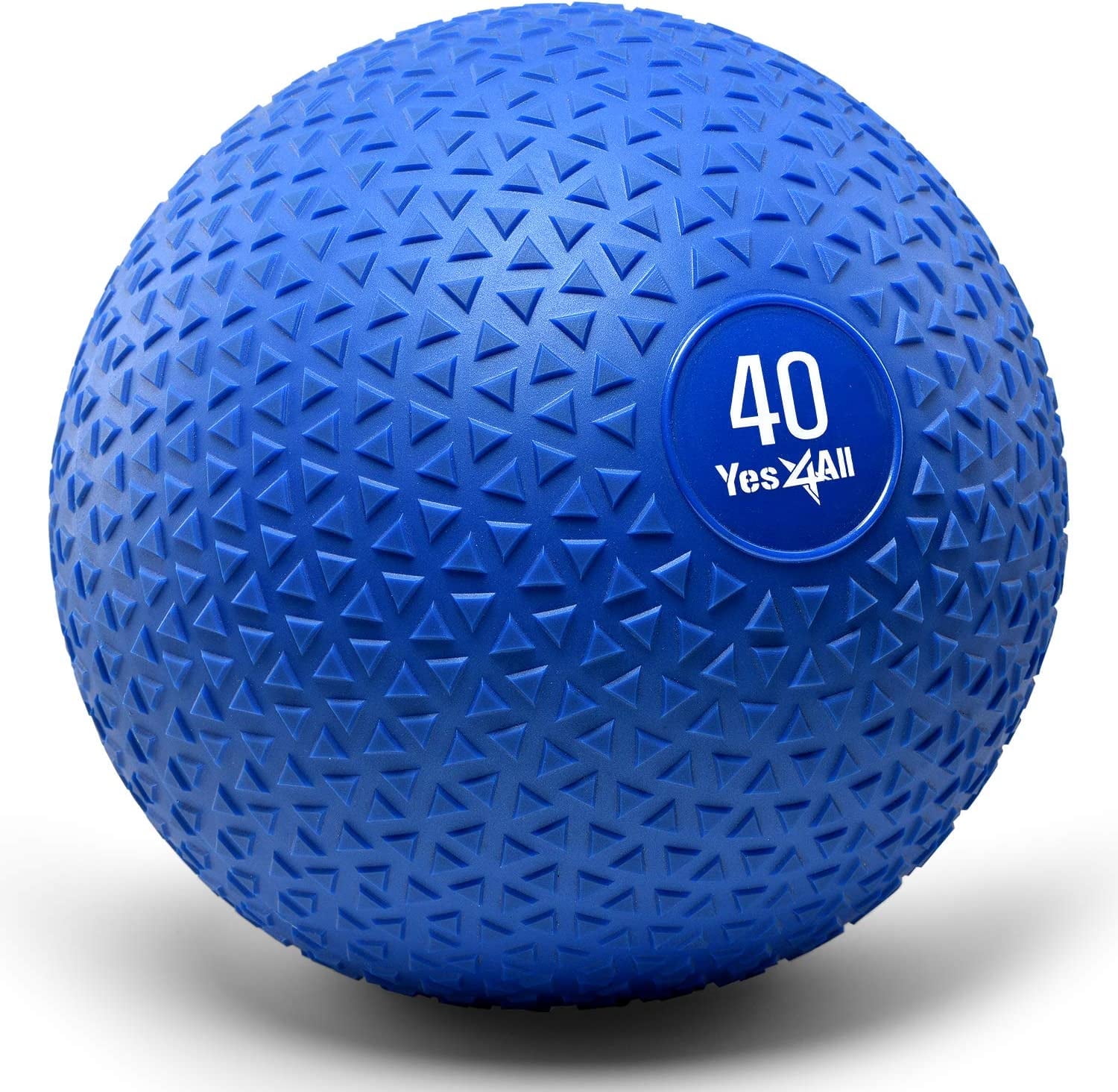 Yes4All バランスボール 青/オレンジ 直径60cm Yes4All Slam Ball with Textured Surface & Durable Rubber