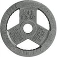thumbnail image 1 of Yes4All Tri-Grip Handles Olympic Weight Plates/Cast Iron Weight Plates, Suitable for Barbell Exercises, Strength, Flexibility Training - 25LB (Single), 1 of 6