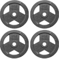 thumbnail image 1 of Yes4All Tri-Grip Handles Olympic Weight Plates/Cast Iron Weight Plates, Suitable for Barbell Exercises, Strength, Flexibility Training, 1 of 6