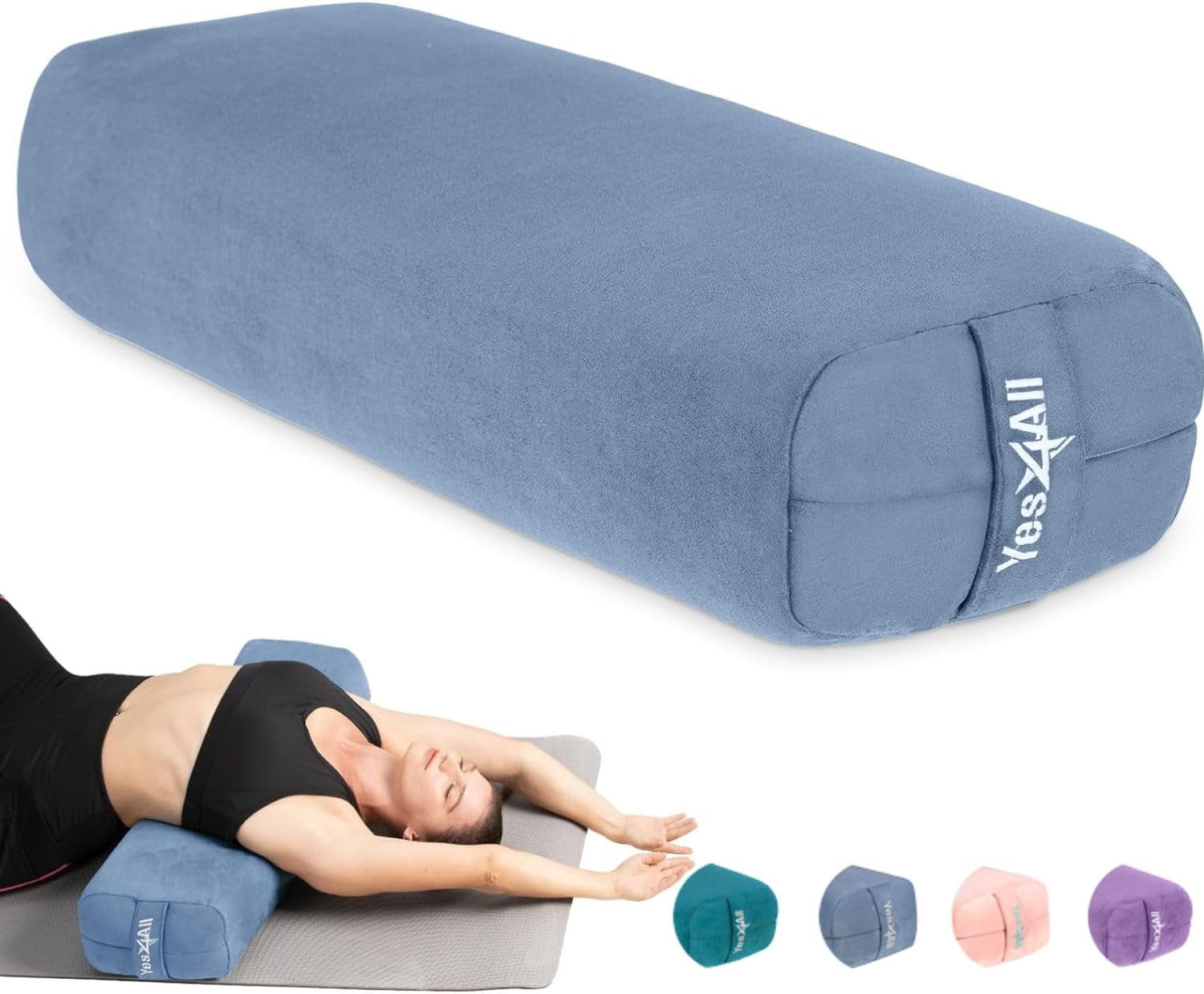 Yes4All Triple Layer Sponge Yoga Bolster For Restorative Yoga yes4all-triple-layer-sponge-yoga-bolster-for-restorative-yoga