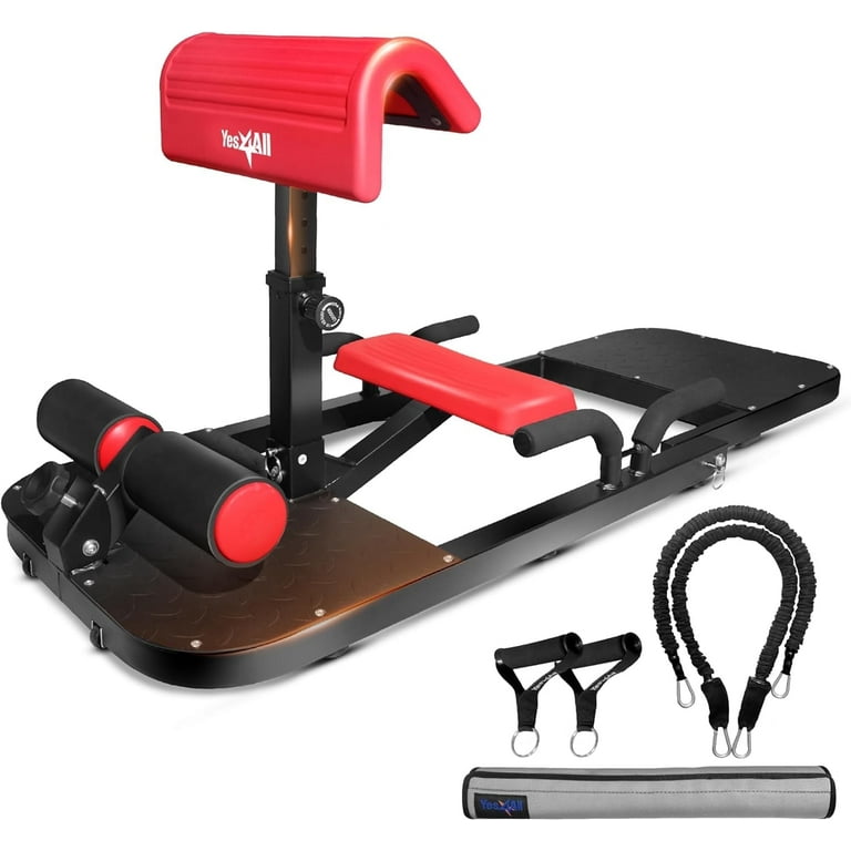 Yes4All Versatile All in One Hip Thrust Machine Glute Machine and Sissy Squat Machine Hip Thrust Bench Including Bonus Resistance Bands for Glute