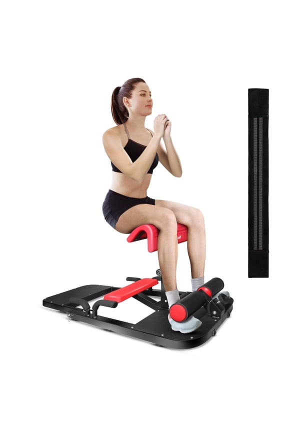 Versatile Hip Thrust, Glute, and Sissy Metal Squat Machine for Home Gym Training