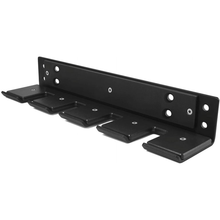 Yes4All Vertical Wall Mounted Olympic Barbell Holder Barbell Storage Rack Hanging Barbell Rack for Home Fitness Equipment 4 bars