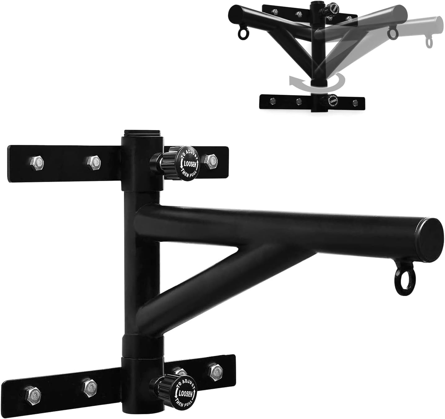 Yes4All Wall Mount Adjustable Heavy Bag Hanger with Chain Heavy Duty Punching Bag Bracket