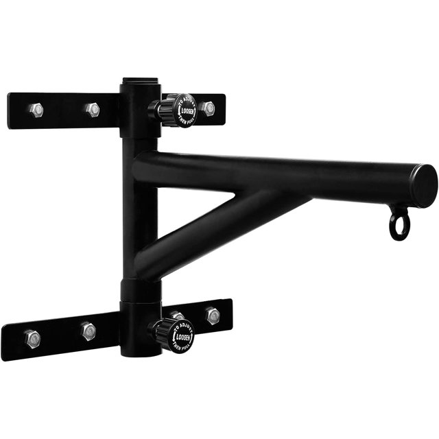 Yes4All Wall Mount Heavy Bag Hanger 2nd Gen, Black, Single