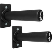 Yes4All Wall Mounted Weight Plate Holder - Fit 2inch Olympic Weight Plates, Protective Rubber Pad