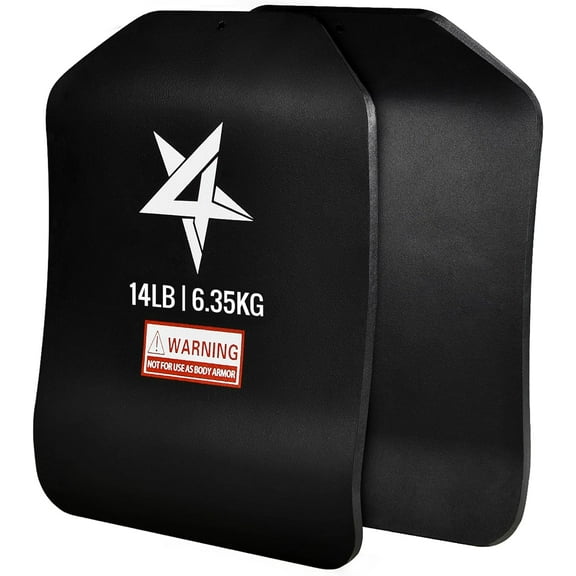 Yes4All Weight Vest Plate 14LB Pairs, Weight plate with Curved Ergonomic Design for Running, Heavy Workout