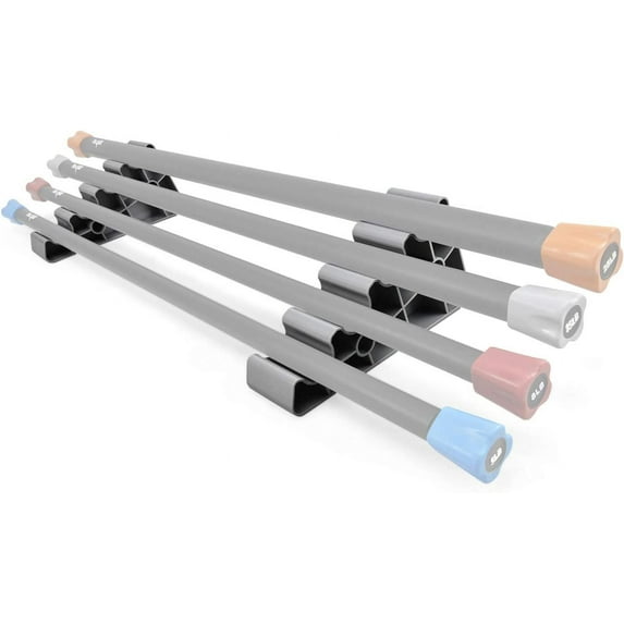 Yes4All Weighted Bar Rack/Weighted Bar Holder Storage for Home Gym, Garage Gym, Fitness Accessory Suitable for Holding Weighted Bars,-Aerobic Bars - Pair