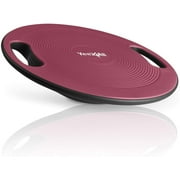 Yes4All Wobble Balance Board, Plastic Stability Trainer with Handles, Sugar Plum