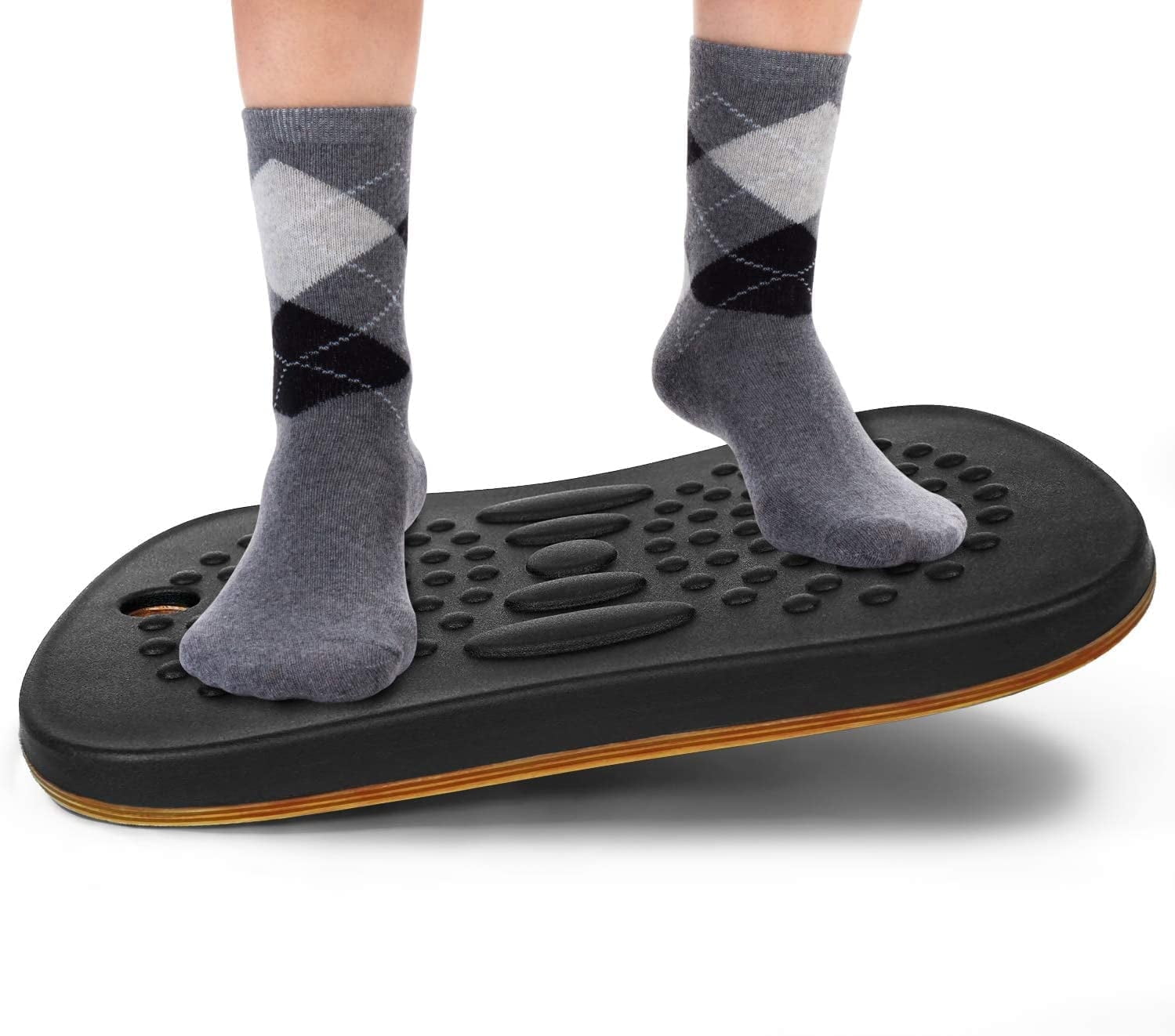 Yes4All Wobble Balance Board for Standing Desk/Anti-Fatigue Office Foam Pad - Standing Desk Mats, Rocker Board, Office Accessories