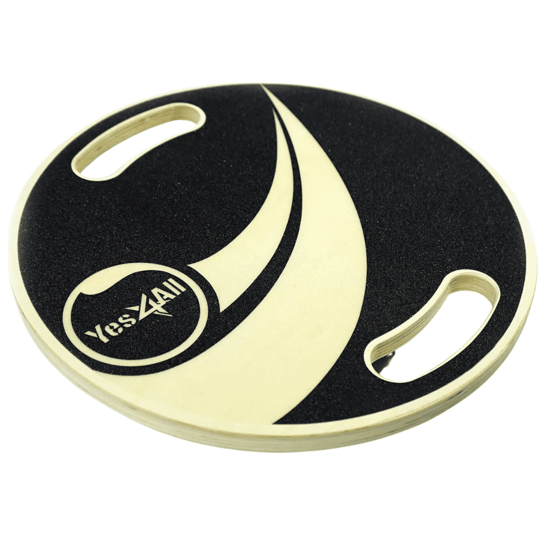 Yes4All Wooden Wobble Balance Board 16 in Surface, for Exercise