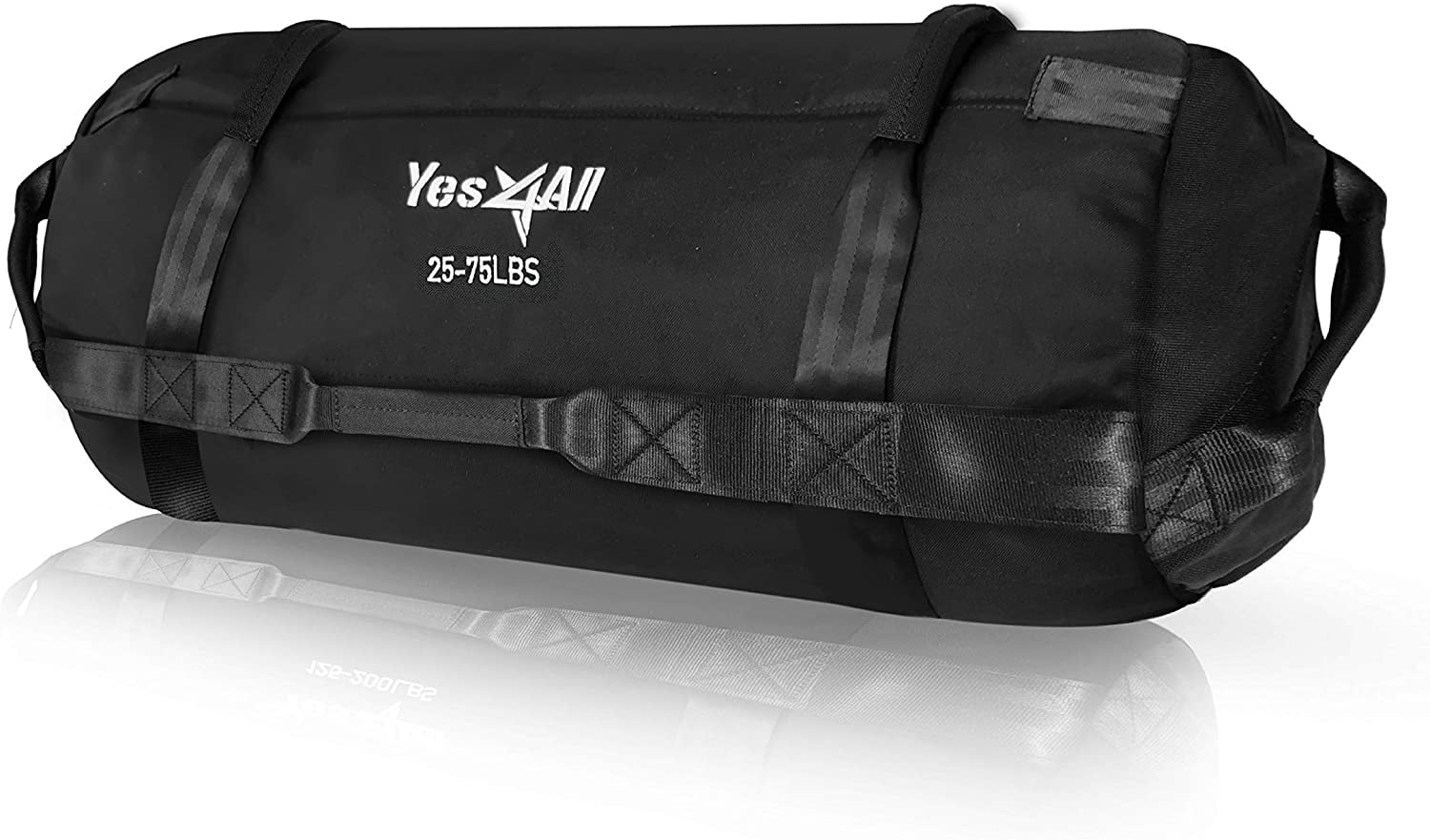 Yes4All Workout Sandbags, Black, Size M, Single