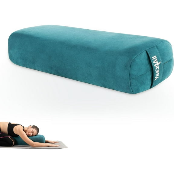 Yes4All Yoga Bolster for Restorative Yoga/Meditation Cushion with Triple-Layer Sponge
