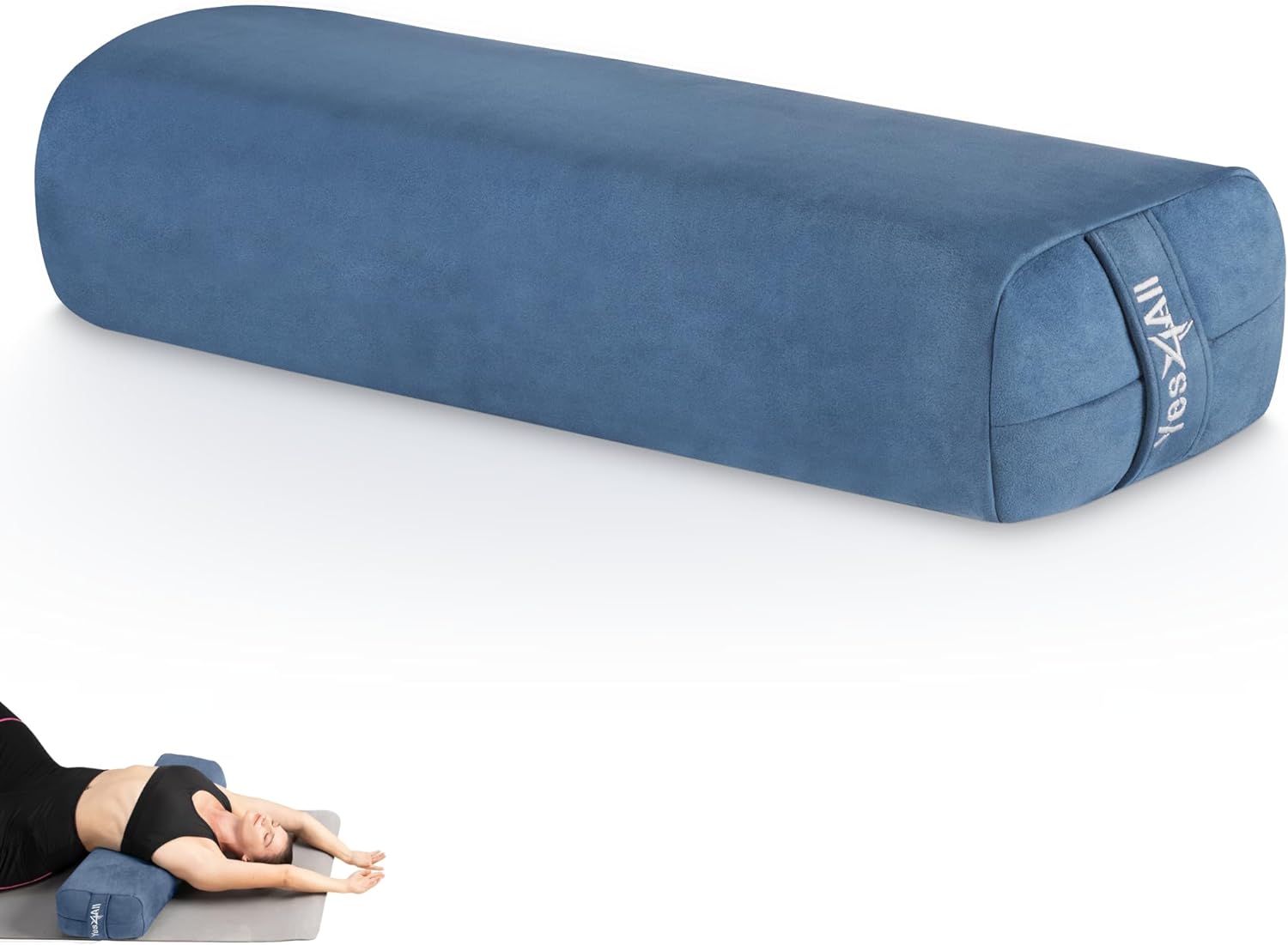 Yes4All Yoga Bolster for Restorative Yoga/Meditation Cushion with