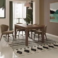 thumbnail image 1 of Yes4wood 63 Inches Solid Wood Dining Table for 6, Small Kitchen Table, Dinner Table Breakfast Table, 1 of 5