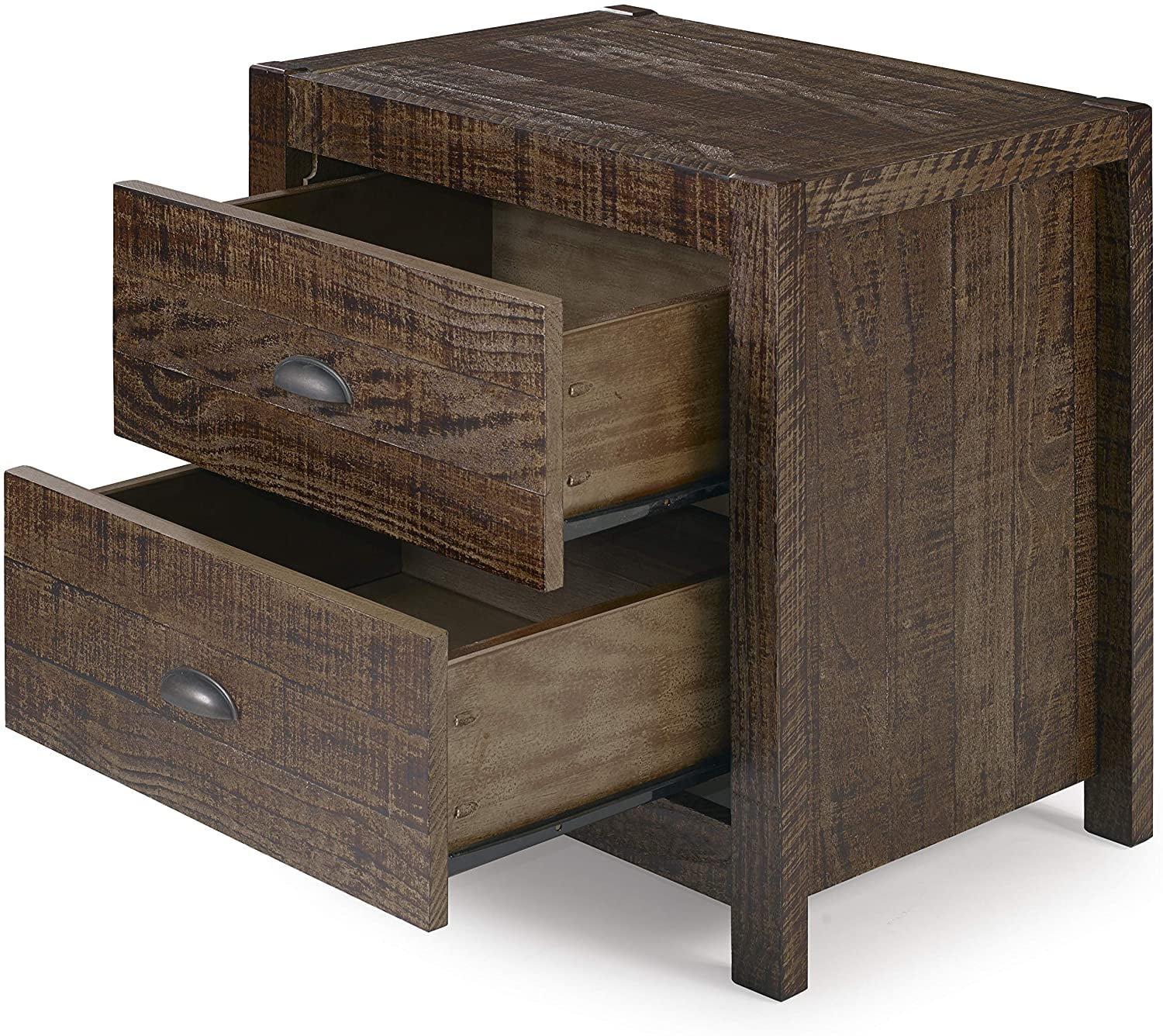 Yes4wood Solid Wood Night Stand, Bedside Table, End Table, Desk with ...