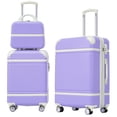 thumbnail image 1 of YesFashion 3-pieces Hardshell Luggage 20"+28" Luggages And Cosmetic Case Spinner Suitcase with TSA Lock Lightweight Set for Women Travel Storage, 1 of 7