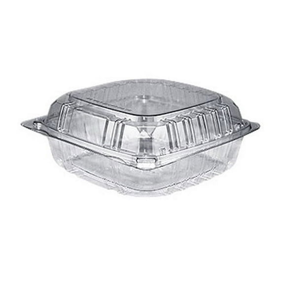 YesPac Plastics Brite Pak Shallow RPET Food Container Clear | 200/Case